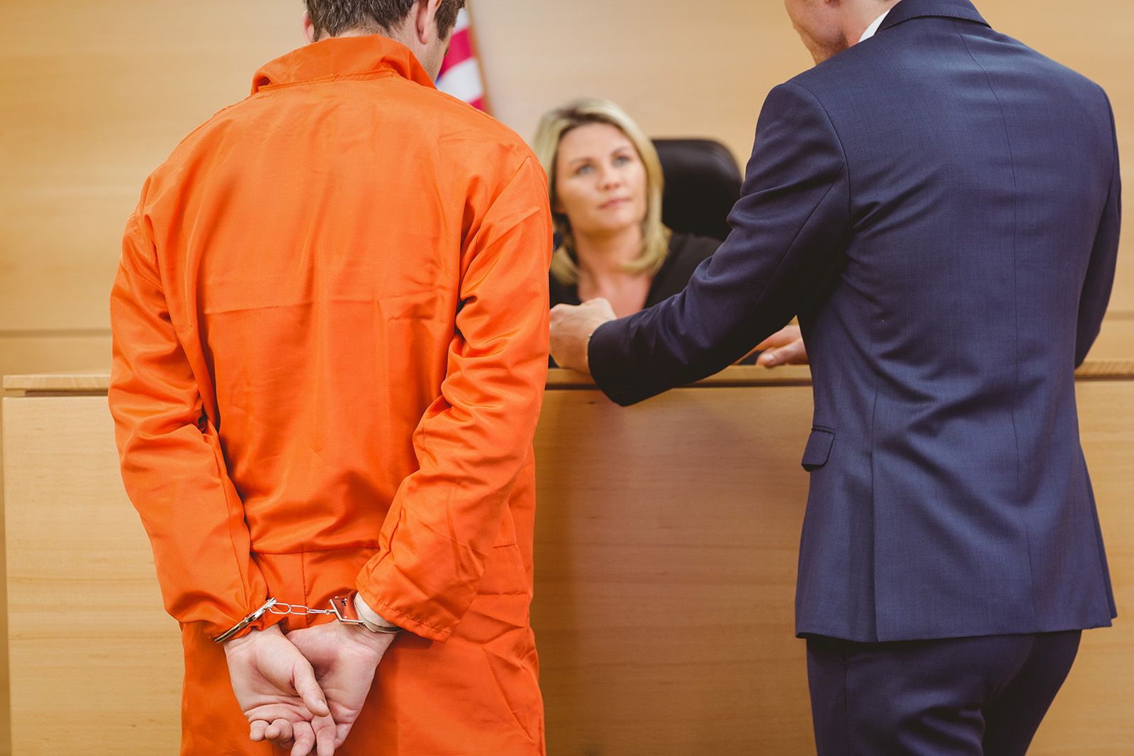 man in court hearing